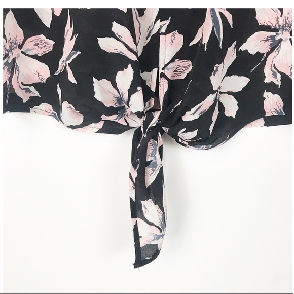 NWT Madewell Silk Button-Back Tie Tee in Winter Orchid Size XS - Picture 11 of 13